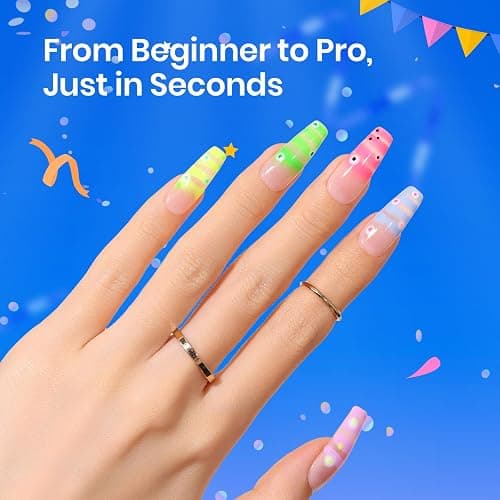 Beetles Blooming Gel & Base Top Coat Set, 3PCS 15ML Shine Finish Long Lasting No Wipe Top Coat Gel Nail Polish Base Spreading Marble Effect Soak off UV LED Nail Art Gifts for Women thumbnail 4