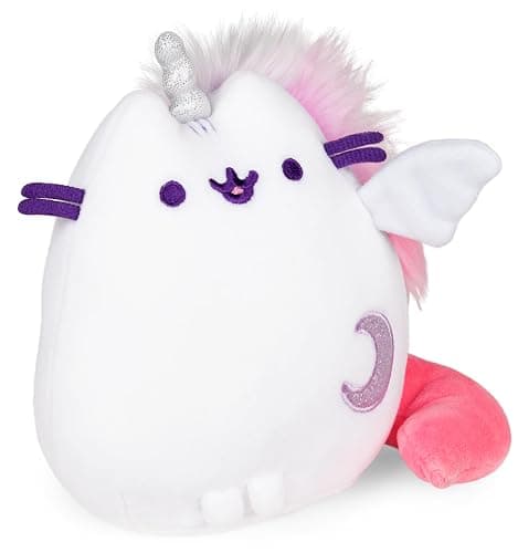 GUND Pusheen Super Pusheenicorn Extra Squishy Squisheen Cat Stuffed Animal Plush, White, 6” thumbnail 3
