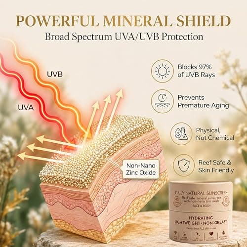 NATÚ BOTANICALS Tinted Mineral Face and Body Sunscreen SPF 35 - Mineral Zinc Oxide Sunblock Lotion - Broad-Spectrum UVA & UVB Protection - Lightweight & Gentle for Sensitive Skin - Reef Safe thumbnail 6