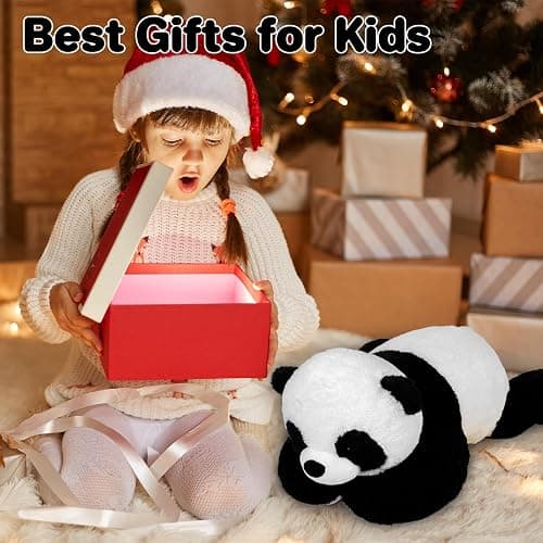 Wepop 5lb Weighted Stuffed Animals, 24in Big Panda Plush, Cute Soft Plushie Pillows for Adults Boys Girls thumbnail 6