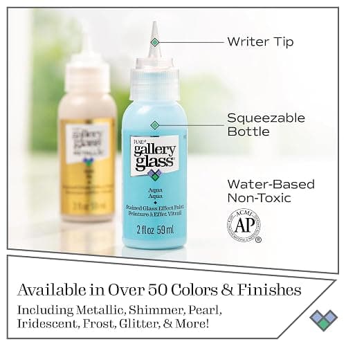 Plaid Gallery Glass Window Color Beginner Set (2-Ounce), GG8SET (8-Pack) thumbnail 8