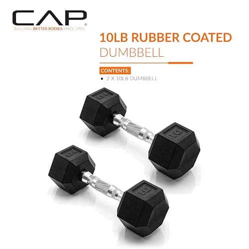 CAP Barbell Coated Dumbbell Weight | Multiple Options Pairs & Sets thumbnail 2