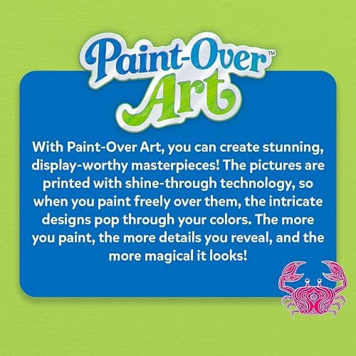 Skillmatics Paint-Over Art – Magical Art & Craft Kit for Tweens & Teens | Animals, Calming Painting Activity, Stunning Paint with Color Art, Painting Kit & Gift for Girls Ages 6, 7, 8, 9 & Up thumbnail 8