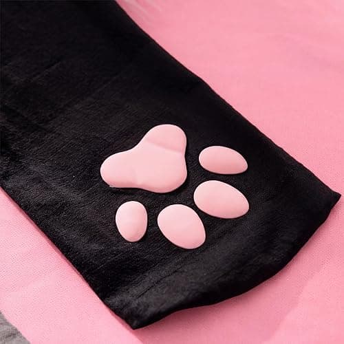 ABAFIP Cat Paw Stockings Thigh High Paw Pad Socks for Women | 3D Kitten Paw Pad Socks, Over Knee Length, Cat Feet Stockings for Halloween Cosplay Costume thumbnail 6