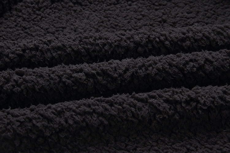 Comeon Women's Coat Casual Lapel Fleece Fuzzy Faux Shearling Zipper Coats Warm Winter Oversized Outwear Jackets thumbnail 5