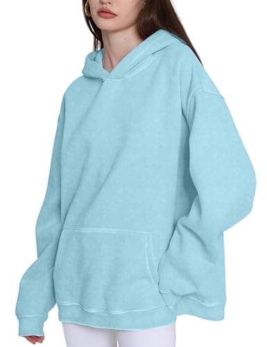 Dnzzs Acid Wash Hoodie for Womens Pullover Oversized Women's Fashion Hoodies & Sweatshirts Vintage Sweatshirt Heavyweight thumbnail 4