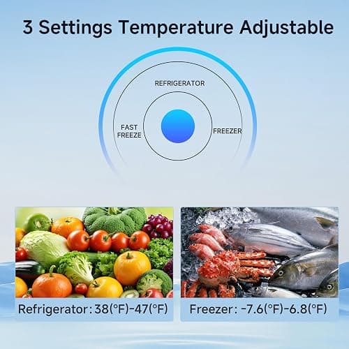 BANGSON Upright Freezer, 7.0 Cu.ft Stand Up Freezer, Convertible Upright Freezer/Refrigerator, Single Door for Kitchen,Garage, Office, Apartment, Silver thumbnail 6