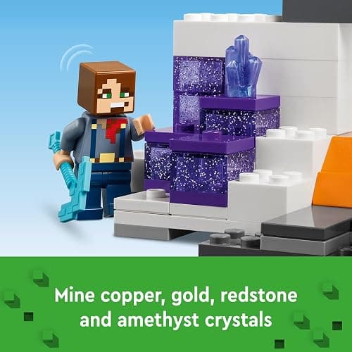 LEGO Minecraft The Badlands Mineshaft Video Game Toy, Mining Exploration Set with Minecraft Minifigures, Birthday Gift for Boys and Girls, Action Packed Minecraft Toy for Kids Ages 8 and Up, 21263 thumbnail 4