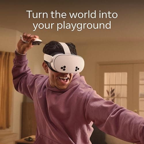 Meta Quest 3S 128GB — Dive into Mixed Reality — Unreal device. Unreal price. — Gorilla Tag Cardboard Hero Bundle — Amazon Exclusive thumbnail 3