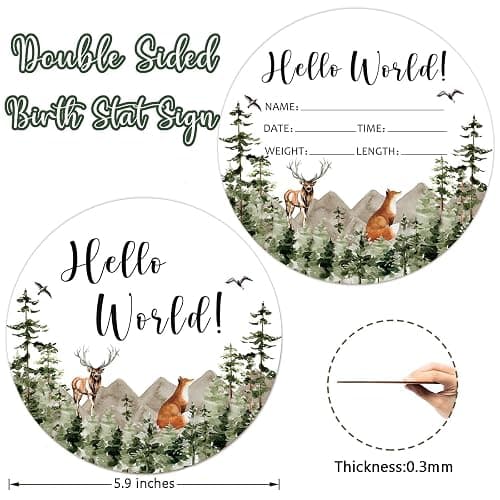 Yuzioey Adventure Awaits Baby Milestone Blanket with Birth Stat Sign, Mountain Baby Growth Chart Monthly Blanket, Watch Me Grow Adventure Nursery for New Moms Shower(50"x40") thumbnail 4