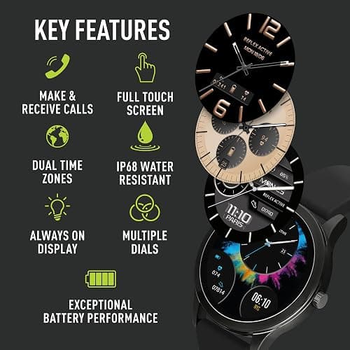 Reflex Active Amoled Series 31 Montre d'appel intelligente pour homme et femme avec Bluetooth, 3,1 cm, suivi de fitness, oxygène dans le sang, surveillance de la fréquence cardiaque et bracelet en thumbnail 4