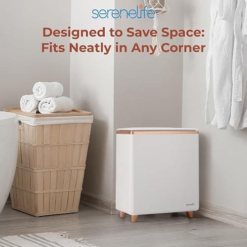 SereneLife WIFI Luxury Rectangle Towel Warmer - Spa & Bathroom Towel Heater with Custom Fragrance, Auto Shut-Off, Fits 2 large Towels, Blankets, Bathrobes, PJ's - Perfect Gift for Him & Her thumbnail 7