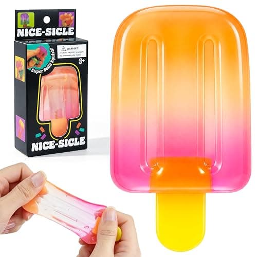 Ice Cream Squishy,Popsicle Squishy, Slow Rising Sensory Fidget Toy for Stress & Anxiety Relief, Summer Party Favors, Birthday Gifts & Classroom Rewards for Adults - Image 1