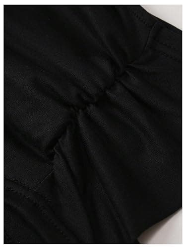 OYOANGLE Girl's Tube Top 2 Pack Strapless Crop Tops Ruched Basic Bandeau Tops thumbnail 4