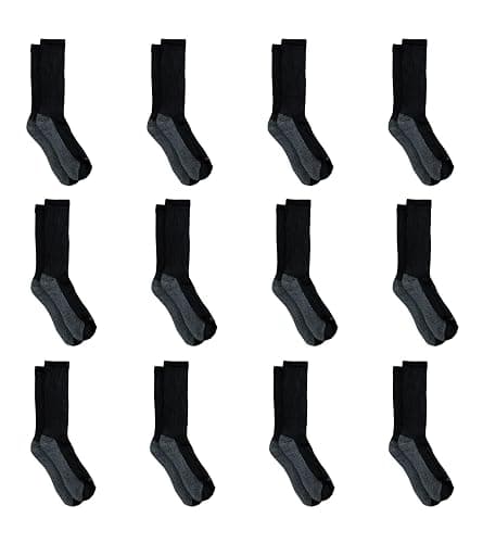 Dickies Men's Dri-tech Original Moisture Control Crew Socks, Available in M-xxl (6, 12, 18 Pairs) thumbnail 2