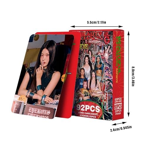 32PC KATSEYE Stickers+60PC Lomo KATSEYE Photocards Novel Idol Album Cards Set Mini Merch Photocards Set Fans Gift Girls Fans thumbnail 2