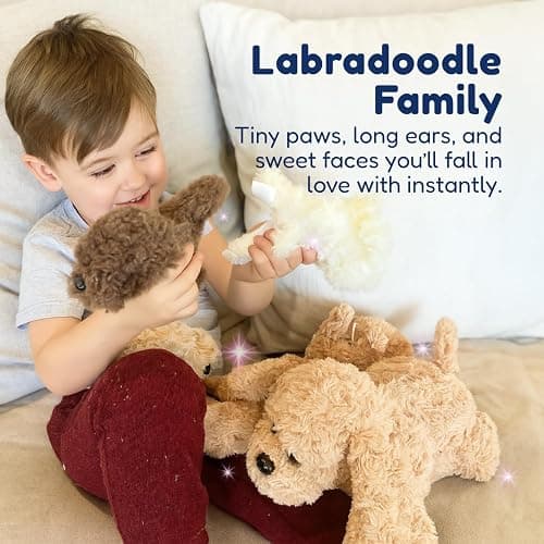 PixieCrush Adopt Me Dog Stuffed Animals for Girls Ages 3 and Up - Plush Labradoodle Dog Pillow with 4 Surprise Puppies Inside - Soft Puppy Toys for Kids - Cute Dogs Plush Set for Imaginative Play thumbnail 5
