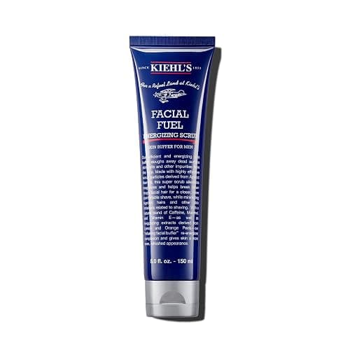 Kiehl's Facial Fuel Exfoliating Face Scrub, Facial Cleanser for Men, Smooths Skin & Removes Dead Skin, Dirt & Oil, Helps Soften Tough Facial Hair, with Caffeine, Menthol, Vitamin E & Citrus Extracts - Image 1