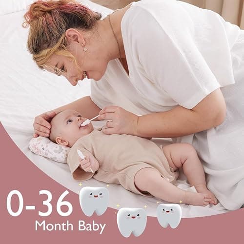 Momcozy Baby Tongue Cleaner Baby Toothbrush Disposable Oral Cleaner 40Count | Baby Oral Cleaner, Toddler ToothBrush for Tooth Mouth Gum Clean, Baby Essentials for Newborn, Baby Mouth Cleaner Newborn thumbnail 6