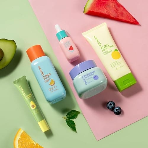 QUIYUM Fruit Skincare Set for Teen Girl, 5 Daily Routine Beauty Skin Care | Exfoliation, Smooth, Clean, Oil Control, Firm, Hydrate, Glow Up, Facial Skin Care Gift Set for Girls, for All Skin Types thumbnail 9