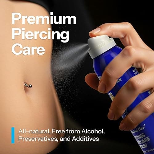 H2Ocean Piercing Aftercare Spray and Keloid Bump Removal– Sea Salt Spray for Body and Facial Piercings – Ear, Nose, Navel, Oral & Body Piercing Cleaner, Aftercare Solution for New Piercings– 4oz thumbnail 2