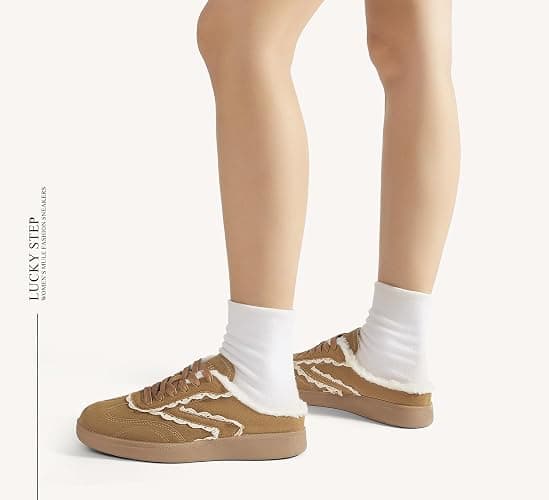 LUCKY STEP Women’s Mule Fashion Sneakers Slip On Backless Walking Shoes Winter Retro Comfy Casual Sneaker thumbnail 7
