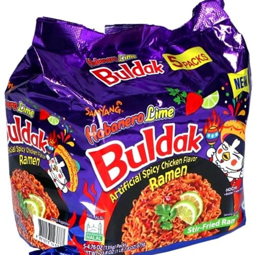 Samyang Habanero Lime Flavor Buldak Ramen Pack of 5 - Image 1