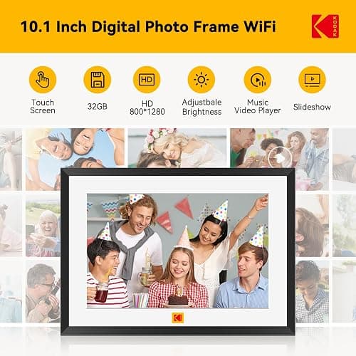 KODAK Digital Photo Frame 10 inch WiFi, Digital Picture Frame with Rechargeable Battery, HD IPS Touch Screen Smart Cloud Photo Frame with 32GB thumbnail 4