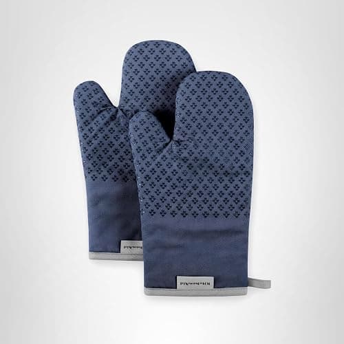 KitchenAid Asteroid Oven Mitt Set, 7"x12.5", Blue Willow, 2 Piece thumbnail 7