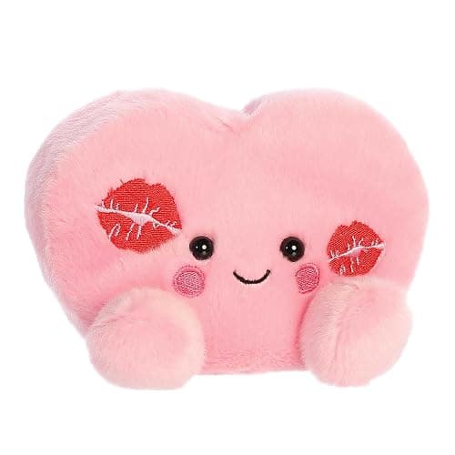 Aurora® Adorable Palm Pals™ Kinsley Kisses Heart™ Stuffed Animal - Fun Collectible Plush for Kids and Adult Collectors - Perfect for Decorating Rooms and Birthday Gifts - Pink 5 Inches thumbnail 2