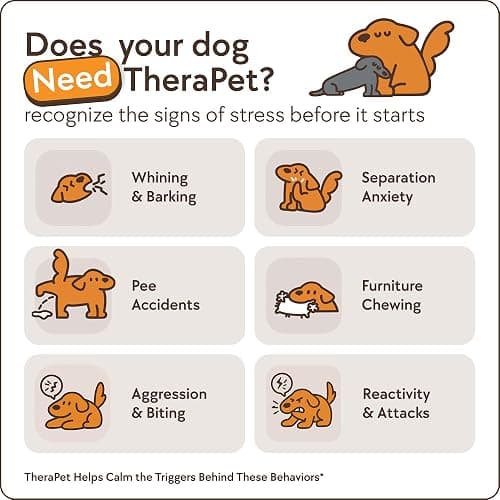 TherapetMD Dog Calming Diffuser - for Stress, Destructive Behavior, Pee Accidents, Separation Anxiety, Barking, Aggression & Chewing - 2 count Refill Included 30-Day each - Packaging May Vary thumbnail 3