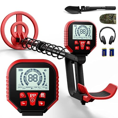 2025 Latest Metal Detector for Adults, Professional Waterproof & Adjustable Stem, Higher Accuracy Gold Detector with LCD, Advanced DSP Chip, 2.26 Pounds Lightweight Suitable for Beach and Backyard - Image 1