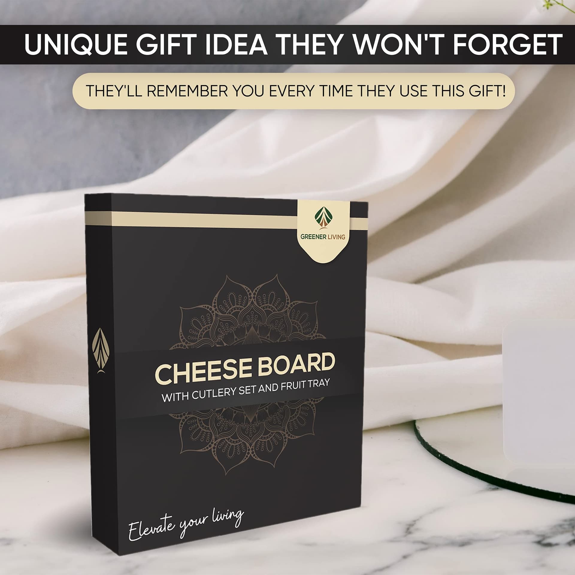 Unique Cheese Board Birthday Gifts for Women & Men – Perfect Anniversary, Wedding & Housewarming Gifts for Couples, Mum, Dad, Her & Him – Charcuterie Board with Knife Set thumbnail 6