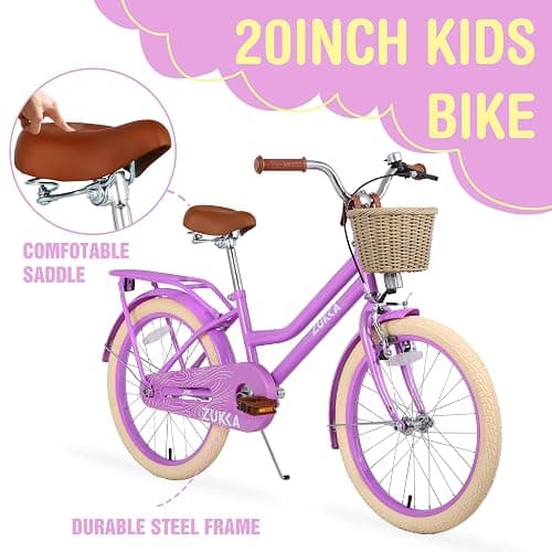 KWOJU 20 Inch Kids' Bike, Boys Girls Mountain Bike Ages 8-12, 7 Speed Teenager Children Kids' Bicycles, Front Suspension Disc Brake Rear V-Brake, High Steel Frame thumbnail 2