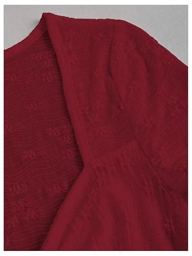 SOLY HUX Women's Y2k Mesh Short Sleeve Shirts Bowknot Deep V Neck Going Out Tee Tops thumbnail 3
