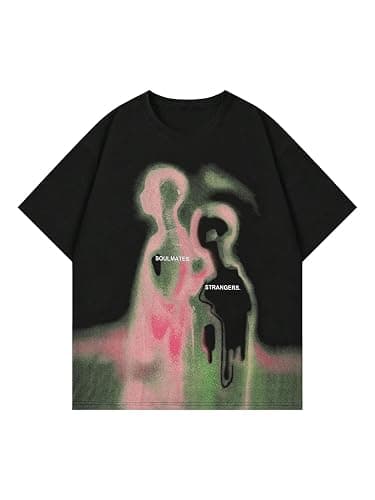 SOLY HUX Men's Oversized Graphic Tees Crew Neck Short Sleeve Vintage Streetwear T Shirt Tops - Image 1
