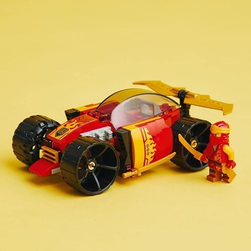 LEGO NINJAGO Kai's Ninja Race Car EVO, 2 in 1 Building Toy Set, Kids Can Build an Off Road Vehicle or Race Car, Ninja Minifigure with Toy Swords, Gift for Boys, Girls and Kids Ages 6+, 71780 thumbnail 4