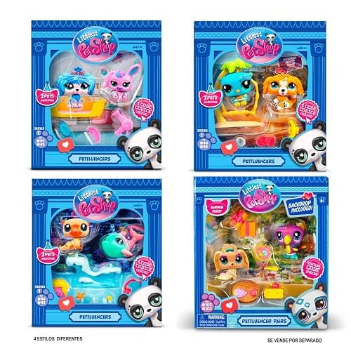 BANDAI Littlest Pet Shop Petfluencer Sunset Pals Petfluencer Set Contains 2 LPS Mini Pet Toys 4 Accessories 1 Backdrop 1 Collector Card and 1 Virtual Code Collectable Toys for Girls and Boys thumbnail 4
