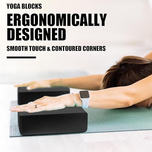 2 Pcs Yoga Blocks, 9"x6"x3" Foam Blocks Yoga Props for Pilates Stretching and Meditation Exercise Blocks Lightweight Yoga Essentials thumbnail 4