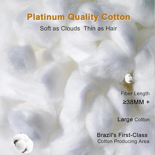 YOUR MOON Fluffy Support Bed Pillow Queen Size, Luxury Hotel Quality Bed Pillows for Side Sleeper, Super Soft Premium Down Alternative Filling Pillow for Sleeping (Yellow) thumbnail 4