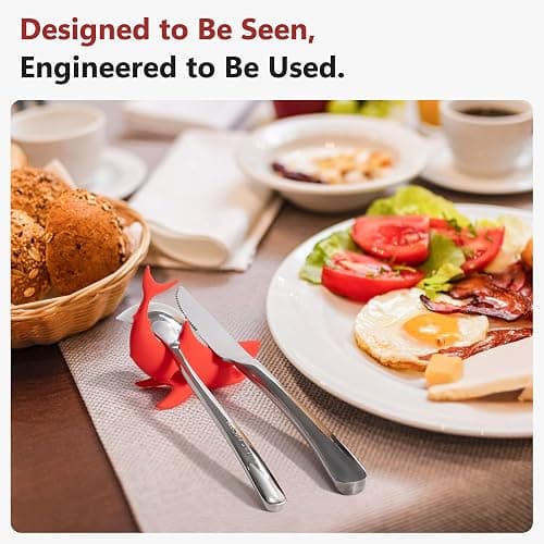 Li&Zhao Funny Silicone Spoon Rest - 3 PCS Shark Spoon Rest for Stove Top Utensil Rest Kitchen Spoon Holder for Stove Organizer Cooking Gifts Kitchen Gifts thumbnail 3