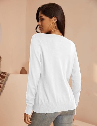 a.Jesdani Cardigan Sweaters for Women Fall Fashion Clothes 2026 | Soft Stretch Knit,Button Down,Long Sleeve Cardigan,Slim Flattering Fit,Mix Match Wardrobe thumbnail 2