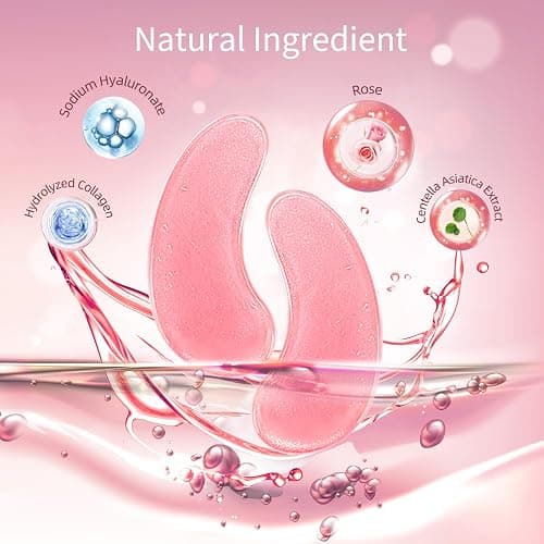 USTELIR Under Eye Patches, 40 Pairs Eye Mask for Dark Circles, Puffy Eyes, Undereye Bags,Wrinkles,Eye Mask Patches with Rose, Eye Treatment Skin Care for Men & Women Gift thumbnail 3