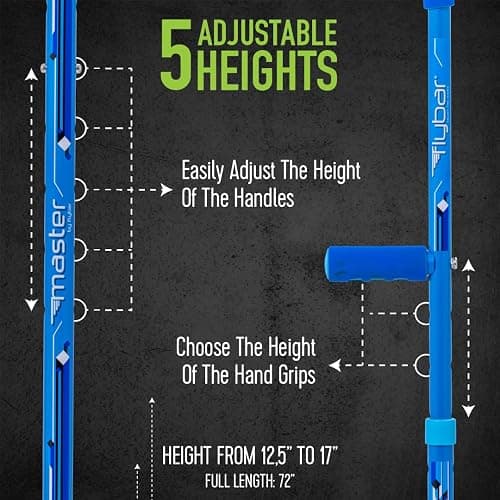 Flybar Master Walking Stilts (Large), Adjustable Height – for Ages 10 & Up, Up to 200 Lbs thumbnail 3