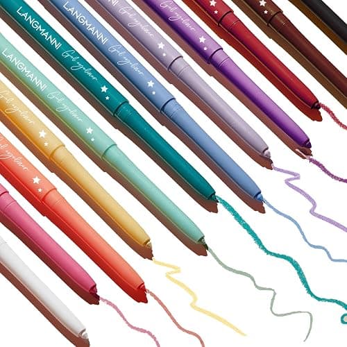 12 Colors Eyeliner Set - Matte Colored Gel Eyeliner Pencils, Waterproof, Smudge-Proof, Long-Lasting Gel Pencils - Natural Eye Liner for Older Women, lapiz de ojos delineador de ojos contra el agua thumbnail 6