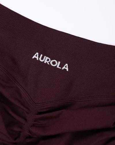 AUROLA Influence Workout Shorts for Women,2.5 3.5 4.5 5.5 6.5 No Roll Up Squat Proof Scrunch Seamless Compression Gym Short thumbnail 4