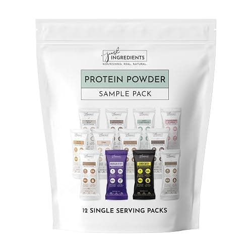 Protein Powder Made with 100% Grass Fed, Non Denatured Whey | Four Different Protein Sources from Organic Whole Food Ingredients | 12 Servings | 22g Protein (12 Servings, Sample Variety Pack) - Image 1
