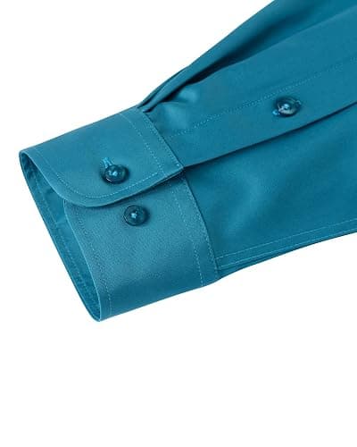 J.VER Men's Dress Shirts Solid Long Sleeve Stretch Wrinkle-Free Formal Shirt Business Casual Button Down Shirts thumbnail 5