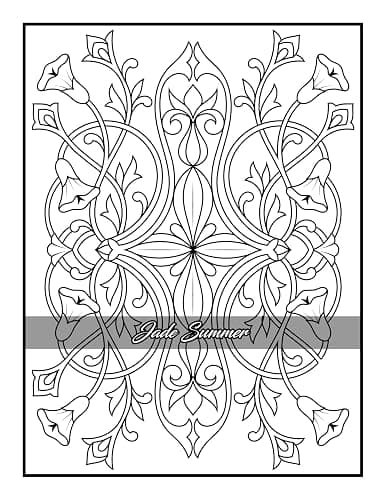 100 Amazing Patterns: An Adult Coloring Book with Fun, Easy, and Relaxing Coloring Pages thumbnail 49