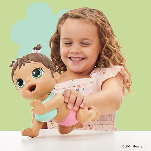 Baby Alive Lil Snacks Doll, Eats and Poops, Snack-Themed 8-Inch Baby Doll, Snack Box Mold, Toy for Kids Ages 3 and Up, Brown Hair thumbnail 4